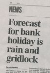 Bank Holiday Forecast